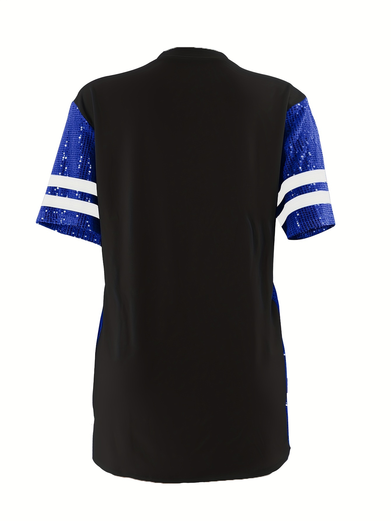 blue sequin football dress Blue Hoodie Dress main image 0