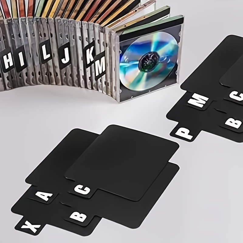 

26pcs Dividers, File Organizer Printed Labels, Cd Folder , Plastic, Office Supplies,