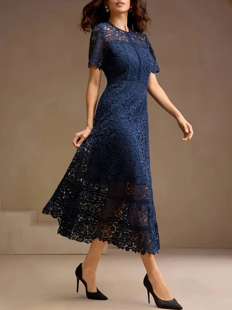 french lace dress styles 70s French Lace Maxi Dress ~ HANDMADE Pellucid