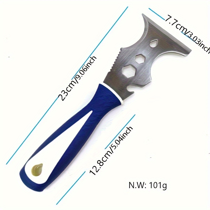 Lituili 14 In 1 Multi Use Putty Knife Stainless Steel Paint Scraper Removal Construction Tool For Wallpaper Can Opener Home
