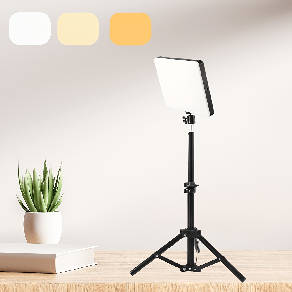 TEMU 10-inch Video Fill Light, Selfie Ring Light With 20-inch Extendable Tripod, For Live Streaming/makeup/youtube Videos, Suitable For Studio Flash