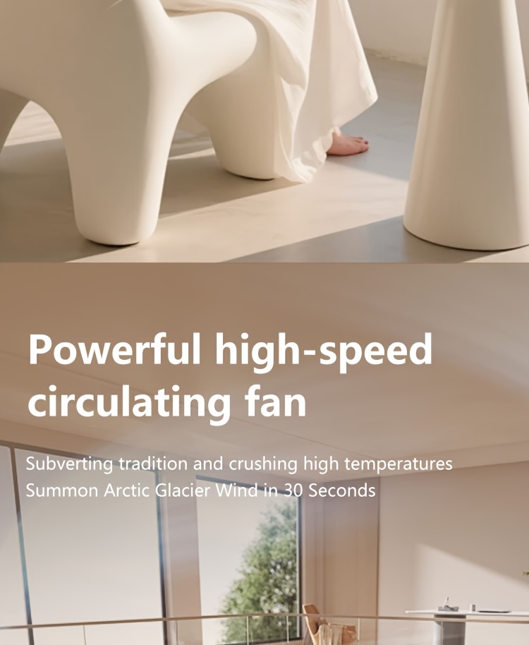 Portable 3-in-1 Water-cooled Air Conditioner with Two Ice Packs, Equipped with a Humidifier, Featuring Dazzling LED Lights and a Fan. Built-in USB Cooling Unit with a 450ml Large-capacity Water Tank, Supports 6-speed Wind Adjustment, and Adjustable