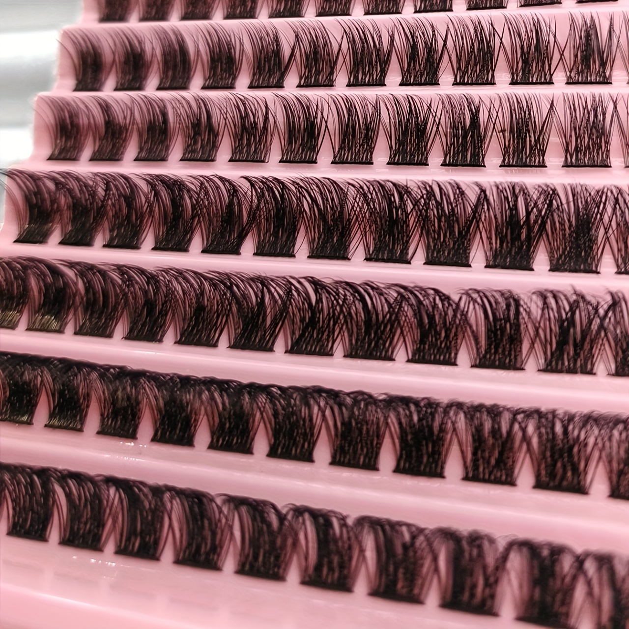 120 160 200pcs natural look d lash clusters 9 16mm diy eyelash extensions kit with mixed 40d t50 80d and 80d cat eye styles extra thick beginner friendly lightweight and reusable for results at home details 2