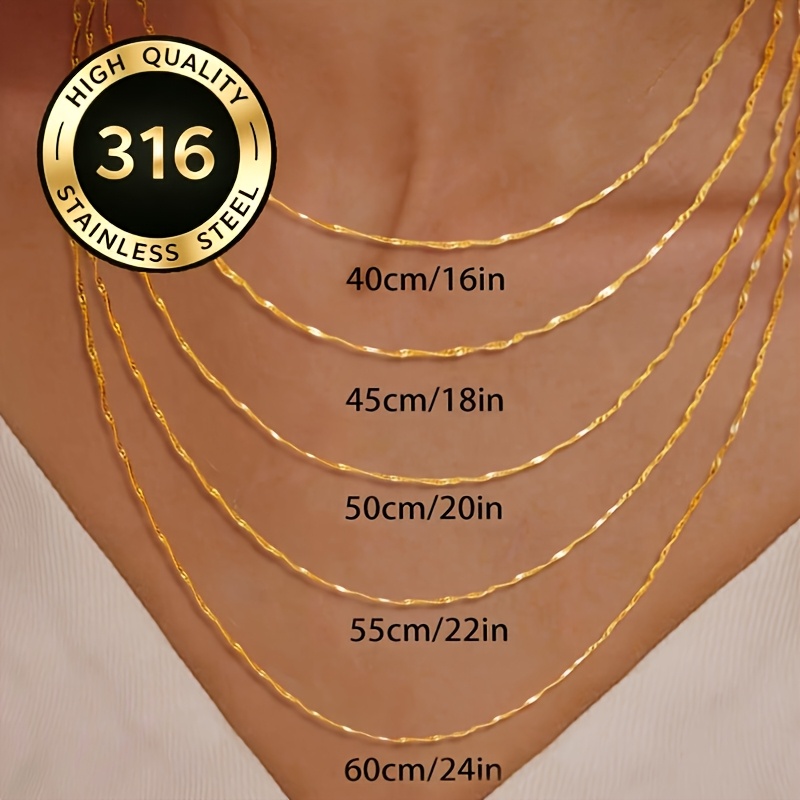 Women's Box Sticker Necklace, Light Luxury O-Type Chain