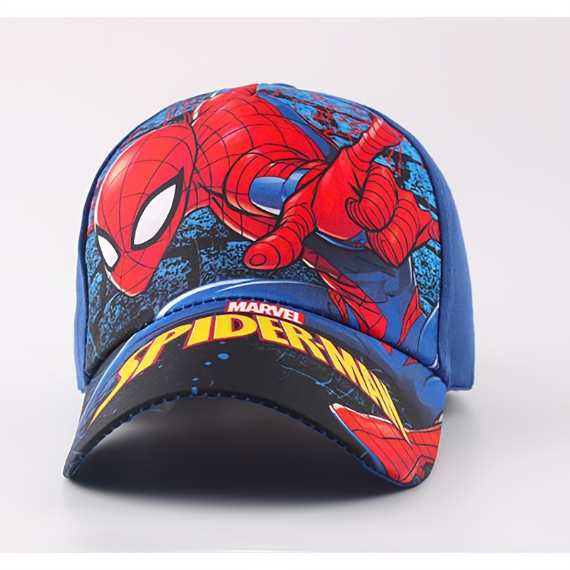 Marvel, 2pcs Hat + Glasses Set, Spider-Man Baseball Cap, Unisex Duckbill Hat with Adjustable Fit, Suitable for All Seasons Outdoor Travel and Daily Wear, Perfect Birthday Gift for Family and Friends