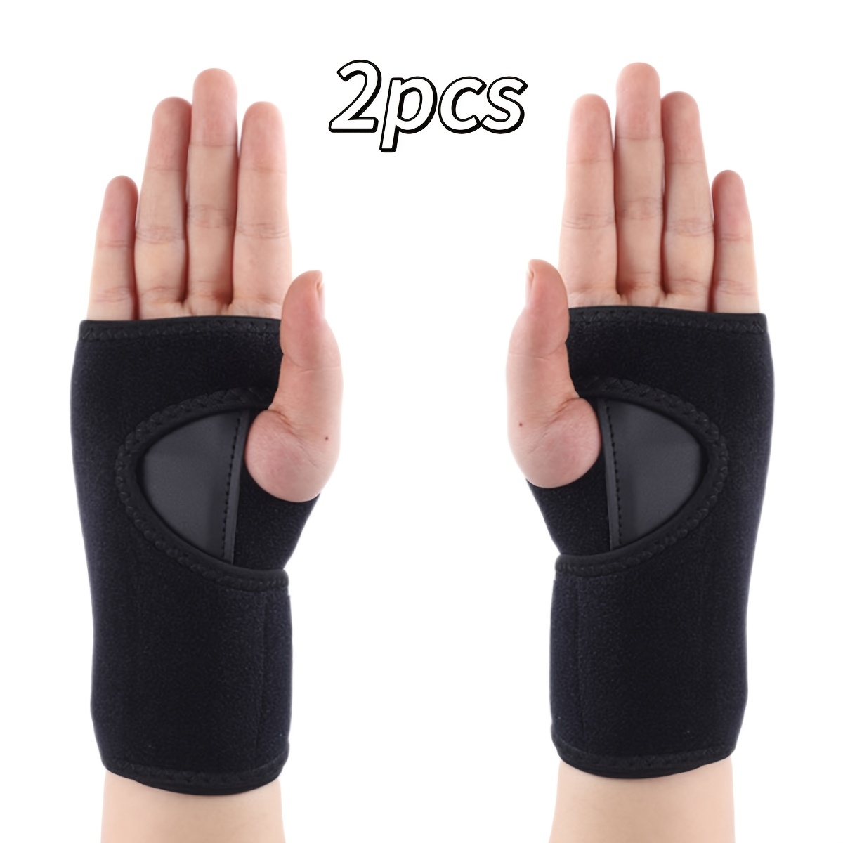 2pcs Ergonomic Wrist And Thumb Supports For Hands, Providing Full Coverage And To 's Contour