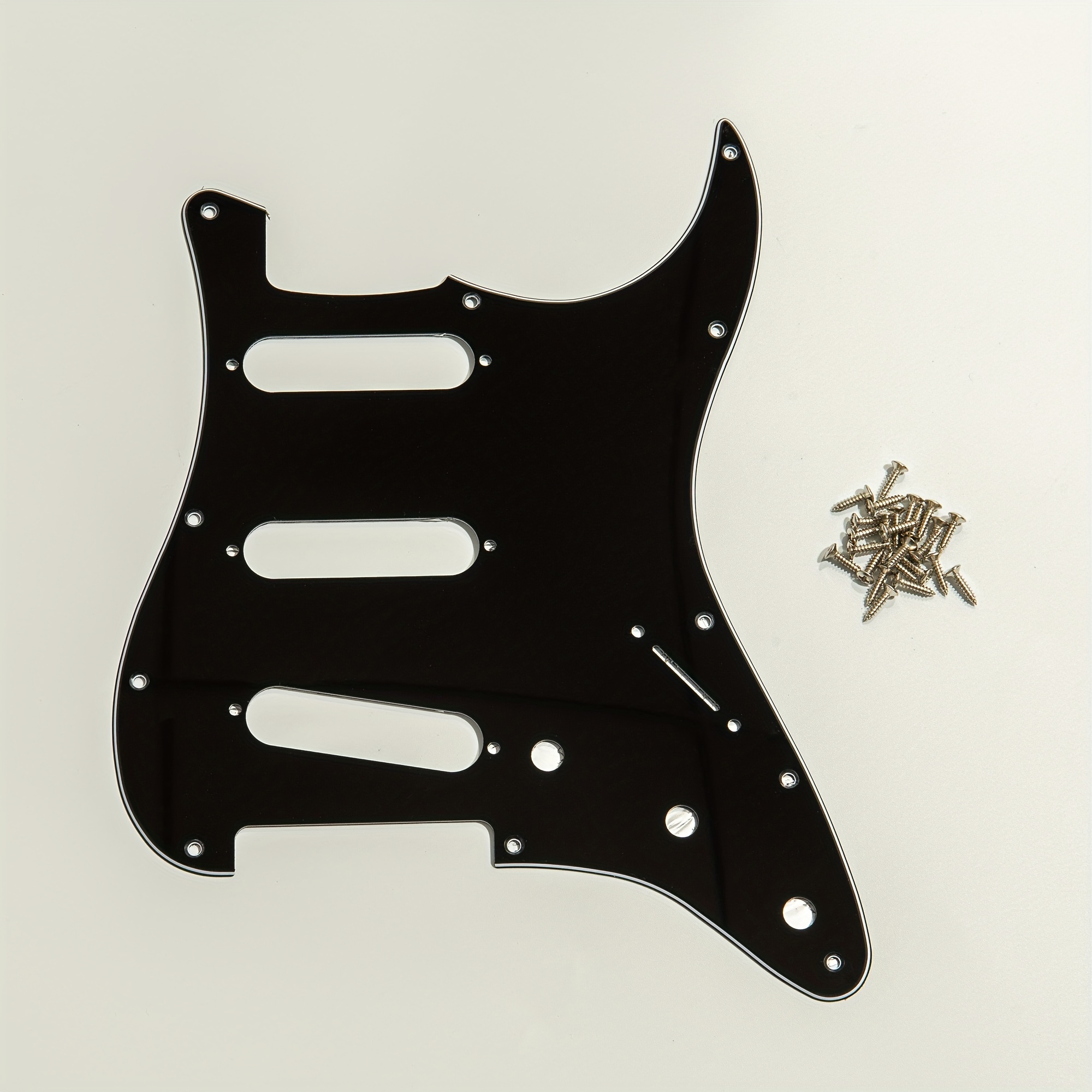 TEMU Sss 11 Hole St Electric Guitar Guard, 3 Single Pickup Hole Guitar Anti Scraper, Suitable For Fd St Guitar Accessories, In Beige/