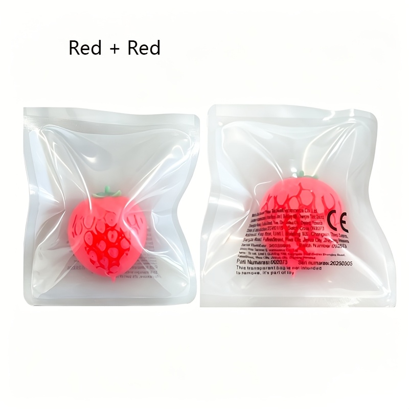 Image of 2pcs Strawberry Toys, Fun Toys. Classroom Prizes, Birthday Holiday Party Gifts, Christmas Halloween Presents, Novelty Toys, Holiday Gift Bag Fillers