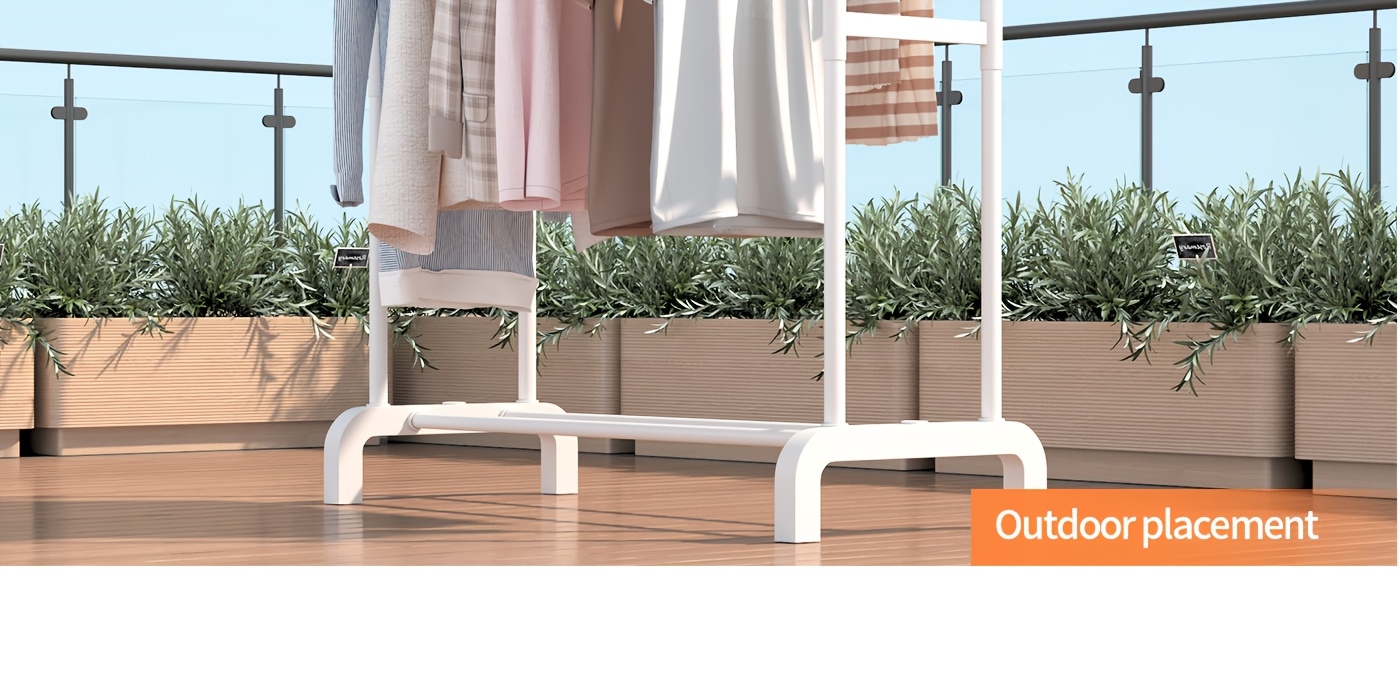 popular   stainless steel multi functional wardrobe clothes rack space saving design easy assembly with shelves and hooks portable clothing rack for balcony dorm bedroom Product details 32