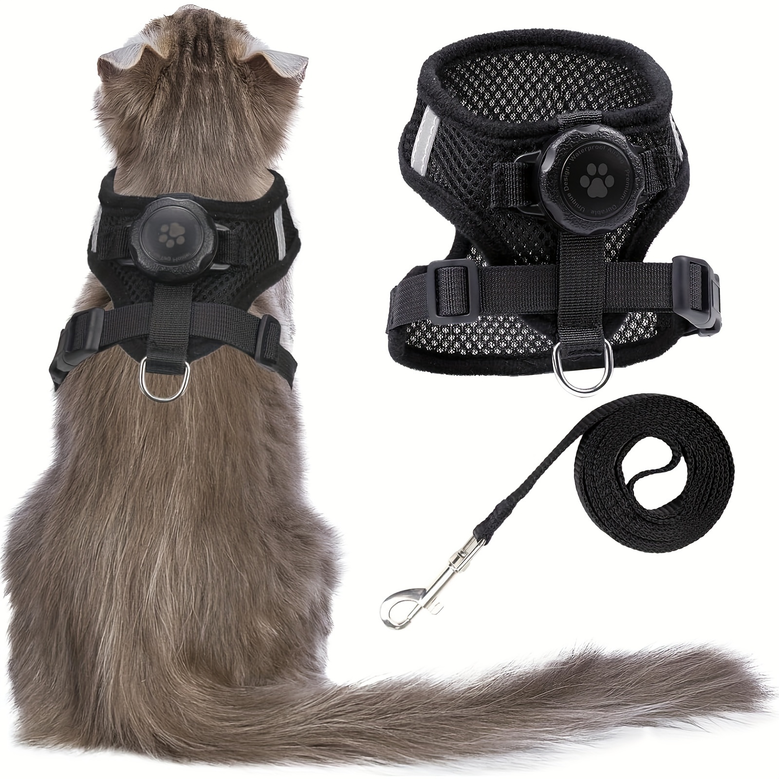 

de en et laisse de - - Gilet de échappatoire réfléchissant, respirant, ajustables et étui insonorisé chats, chatons, chiens