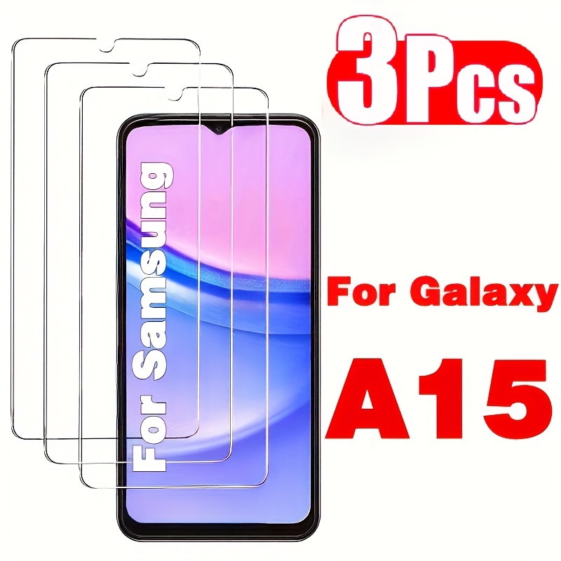 

Lot de 3 Protecteurs d'Écran en Verre pour Samsung A15 A15 4G Film en Verre Trempé pour Samsung A15 A15 4G