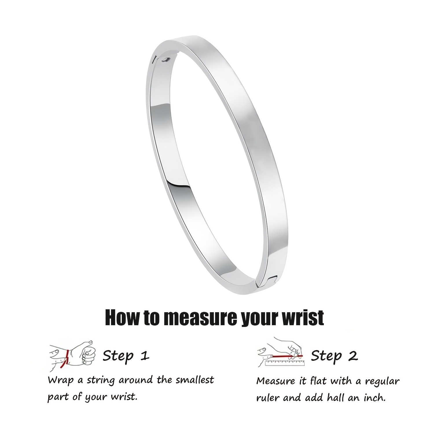 Customized Silvery Bracelet, Personalized Gift