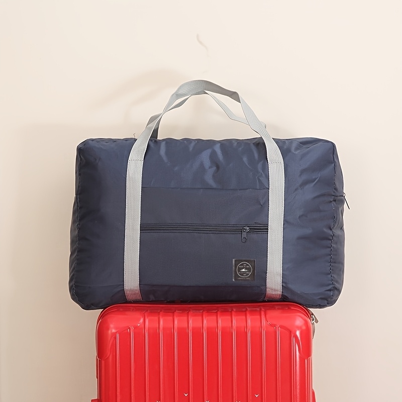 TEMU 1pc Of High-quality, Thickened Travel Luggage Bag, Airline Carry-on Bag, Weekend Travel Bag For Men And Women, Household Foldable Storage