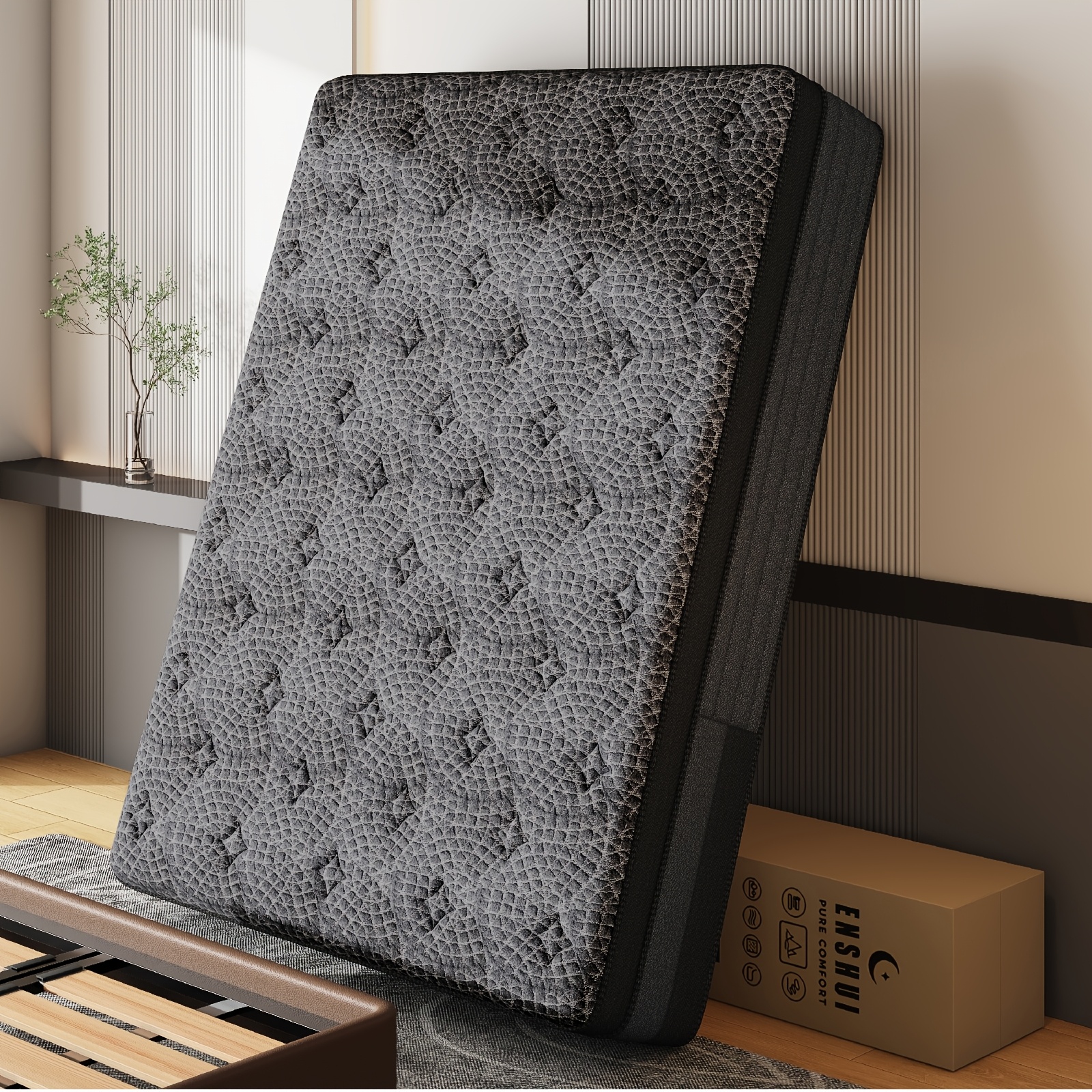 12/14 Inch Queen Size Mattress, King Sizes Mattress, Full Size Mattress, Twin Mattress In A Box | With Memory Foam and Individual Pocket Springs, Motion Isolation, Pressure Relief, Medium Firm Feel, Cool & Comfortable Sleep, Edge - Image 10