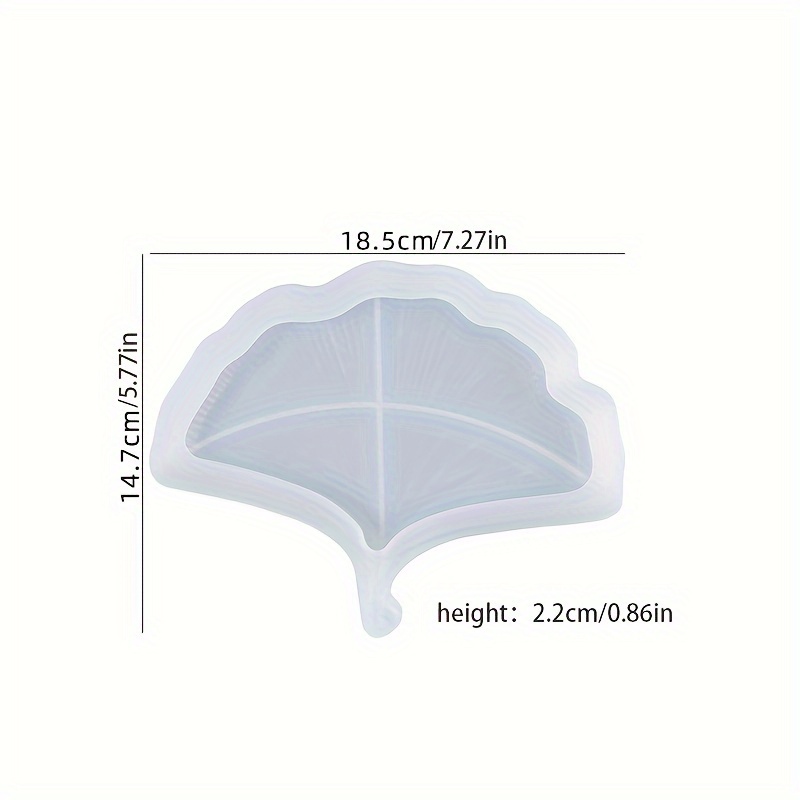 E-shop Handgefertigte Ginkgoblatt-Silikonform für Beton, Harz & Gips - Schmucktablett- und Schalenherstellungswerkzeug von DTOHO