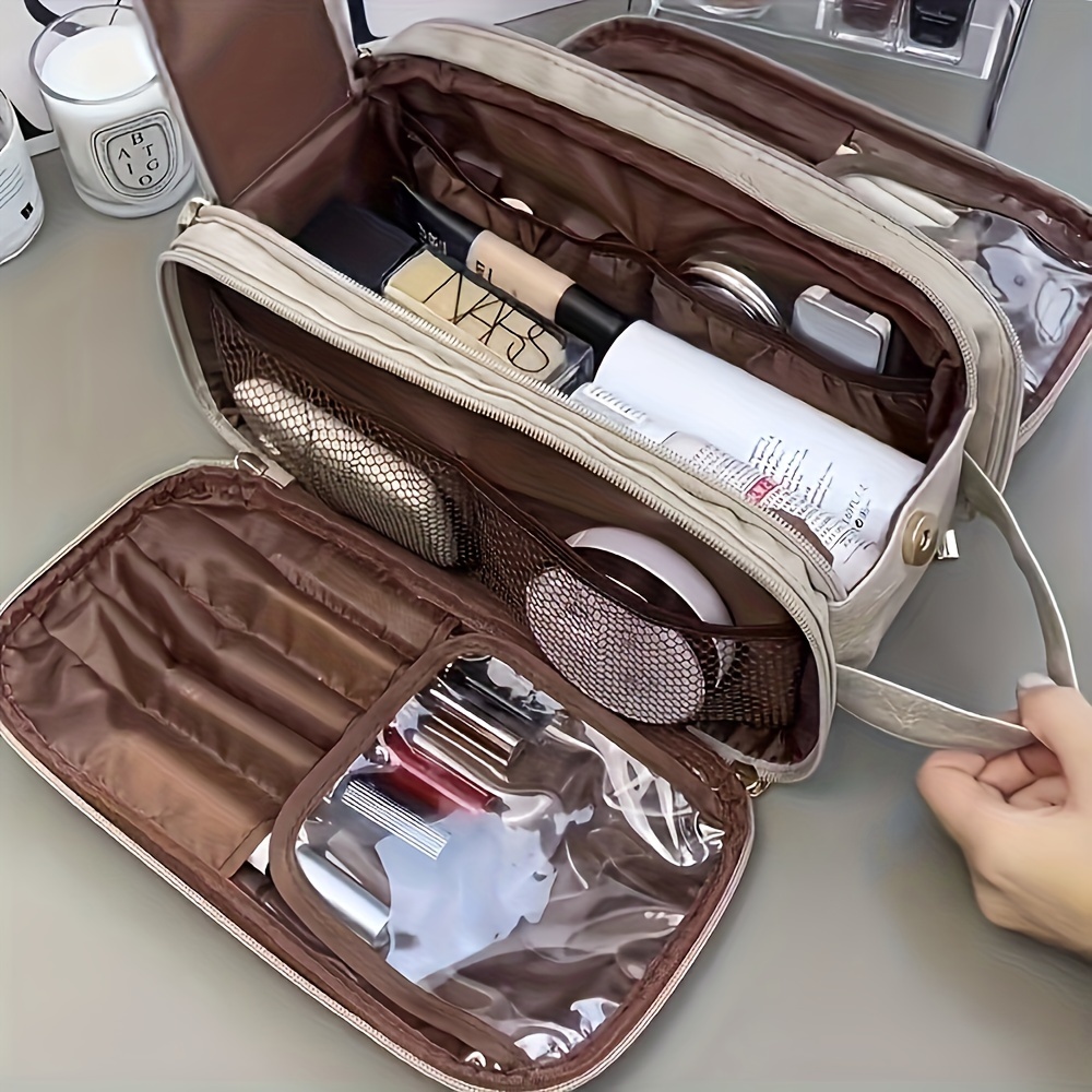 

Multi-functional Cosmetic Bag Female Large Capacity Portable Travel Bag Senior Sense Makeup Brushes Toiletries Organizer Bag Storage Bag