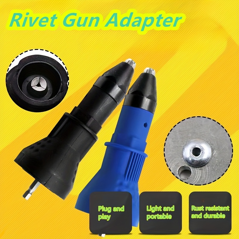 

Rivet Gun Adapter, Electric Rivet Nut, Pull Riveting Gun, Nut Gun Riveting Core-pulling Rivet, Electric Drill Riveting Gun, Rivet Tool, Nut Splicer, Automatic Riveting