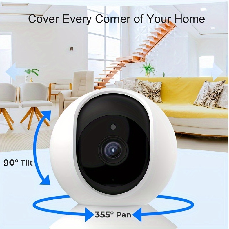 2K HD WiFi & Pet Monitor Camera - Indoor Security with Pan, Tilt, Zoom, Motion Alerts | USB Powered | Multiple Storage Options details 5