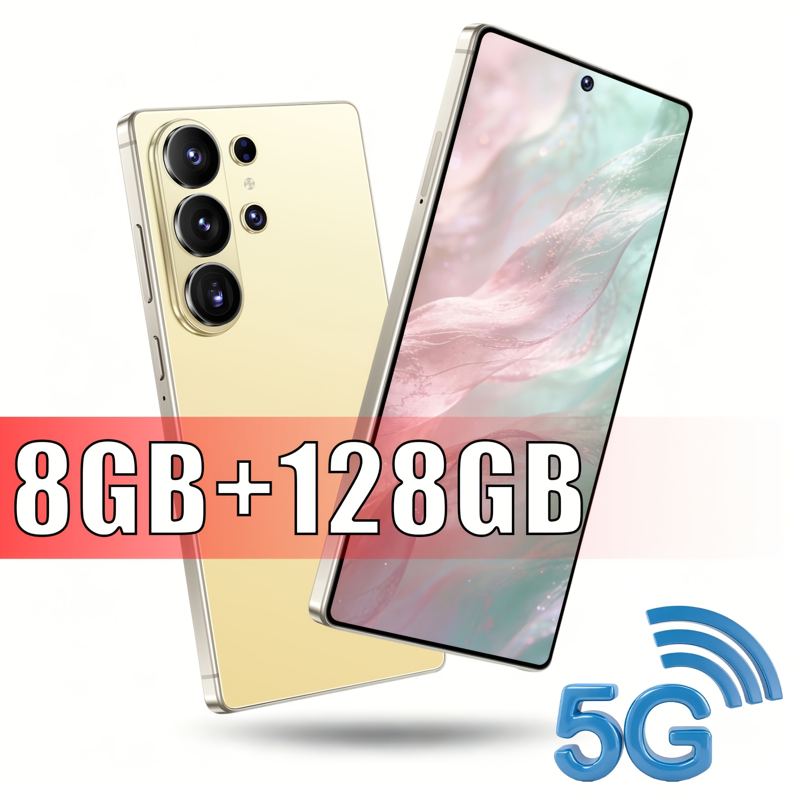 Ultra 2026 5g Unlocked Mobile Phone, 6.8 Inch Hd Display, 8gb 128gb Rom, Dual Network , Front & Rear Hd Camera, , Built-, Type-c Charger, Wi-fi Hotspot, Full Additions, Gift For