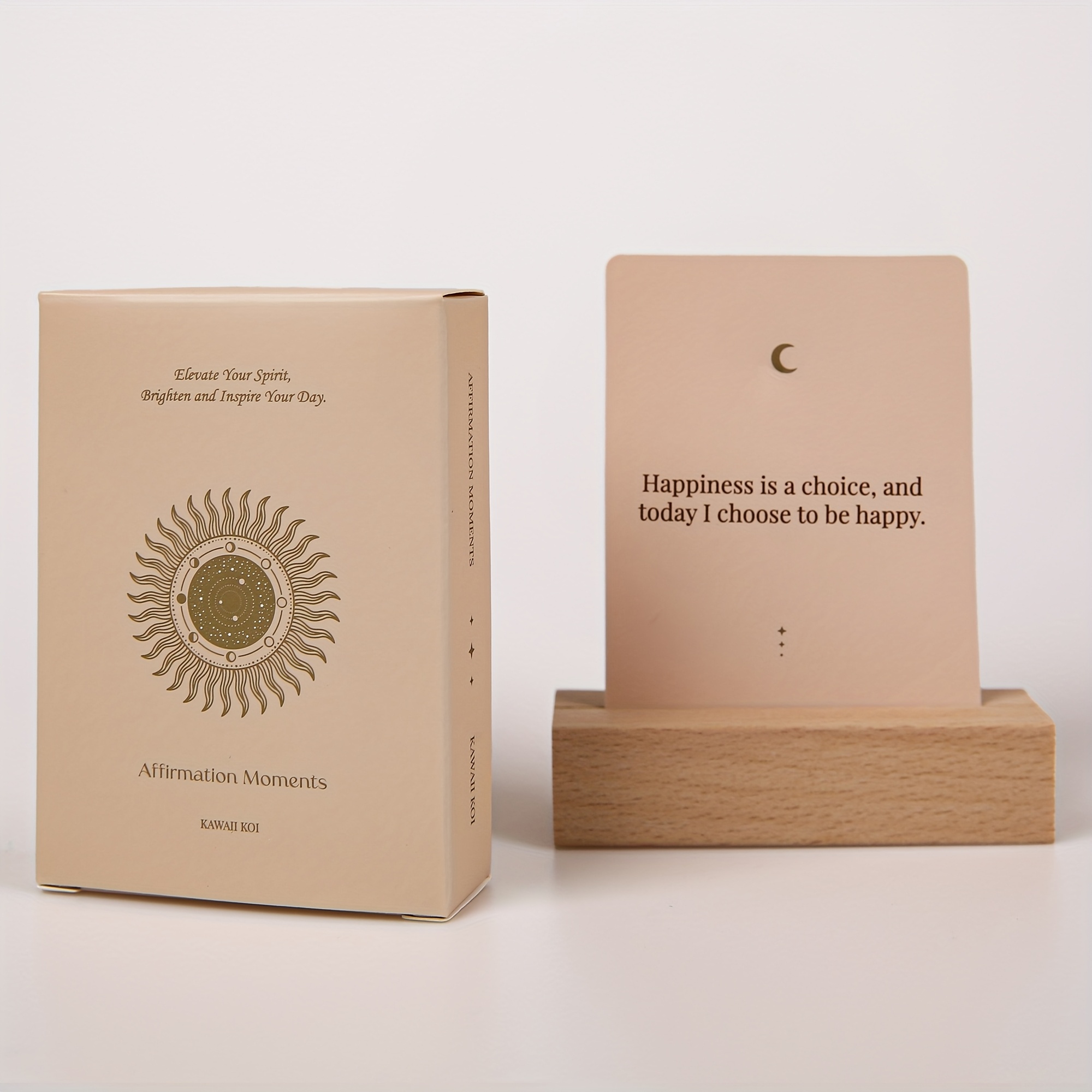 Affirmationskort til kvinder - 54 positive affirmationskort med displaystand - Daglige motiverende og inspirerende gaver til kvinder, perfekt til fødselsdage og særlige lejligheder