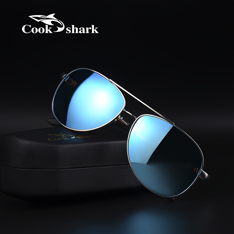 Cook Shark Polarizing Mirror Sunglasses for Day and Night Driving