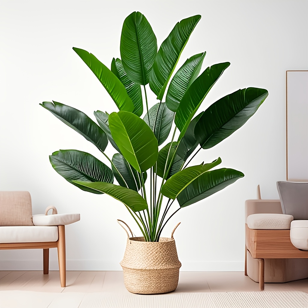 

32-inch Artificial Plant With 18 Leaves - Artificial Lotus Flower, Home And Garden Decoration, Housewarming Gifts, Photography Backgrounds, Festivals And Parties, And As A No-pot Gift.