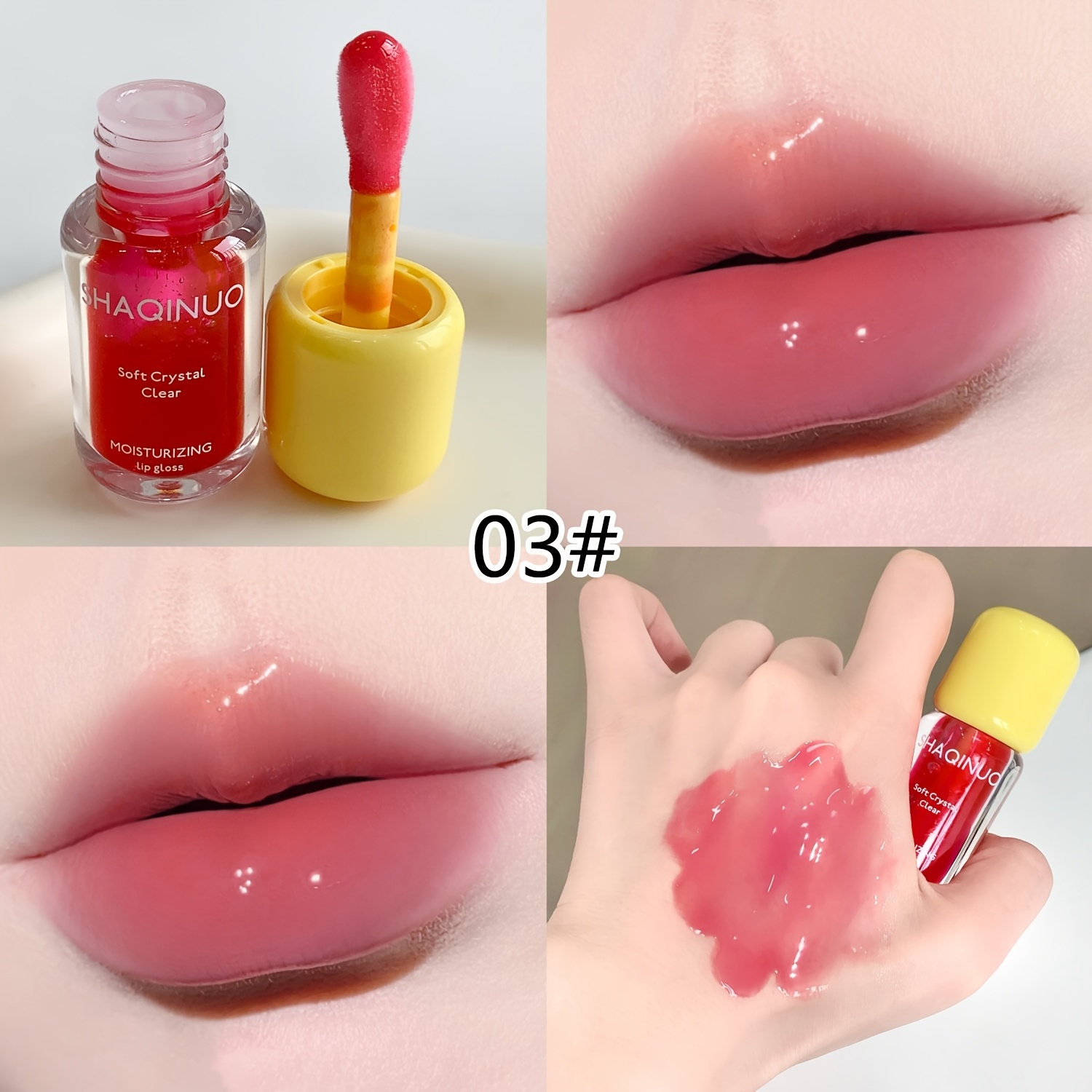 Moist Crystal Clear Lip Gloss for Watery Glass Lip Effect