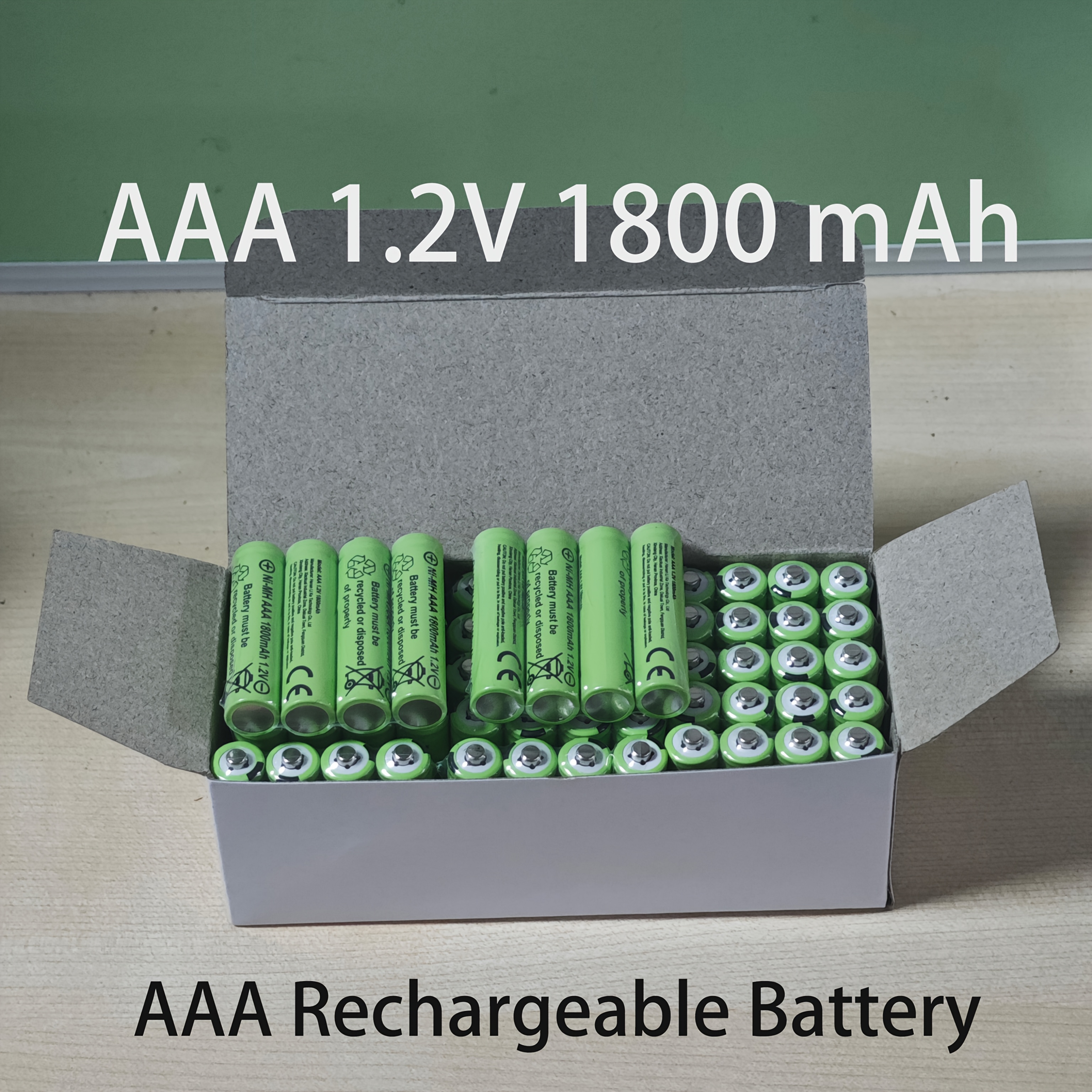4 24 rechargeable aaa batteries 1800mah ni mh rechargeable batteries 1 2v 3a batteries suitable for led lights toys mp3 players cameras flashlights electric shavers     and keyboards