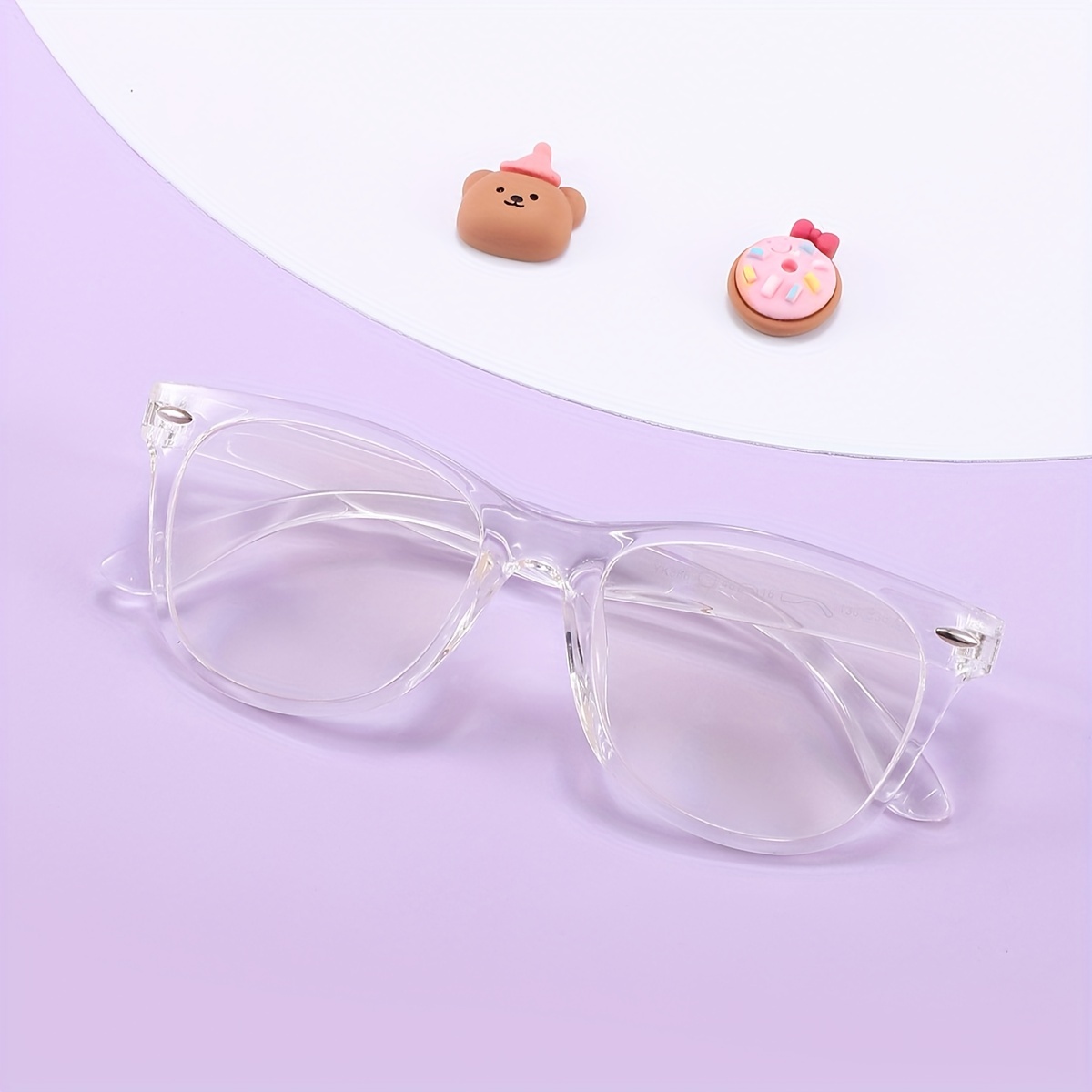 

Lunettes décontractées pour enfants - Monture et verres en PC, style rétro - Lunettes unisexes pour enfants pour la randonnée, les fêtes, la décoration, 3 à 14 ans - 1 paire