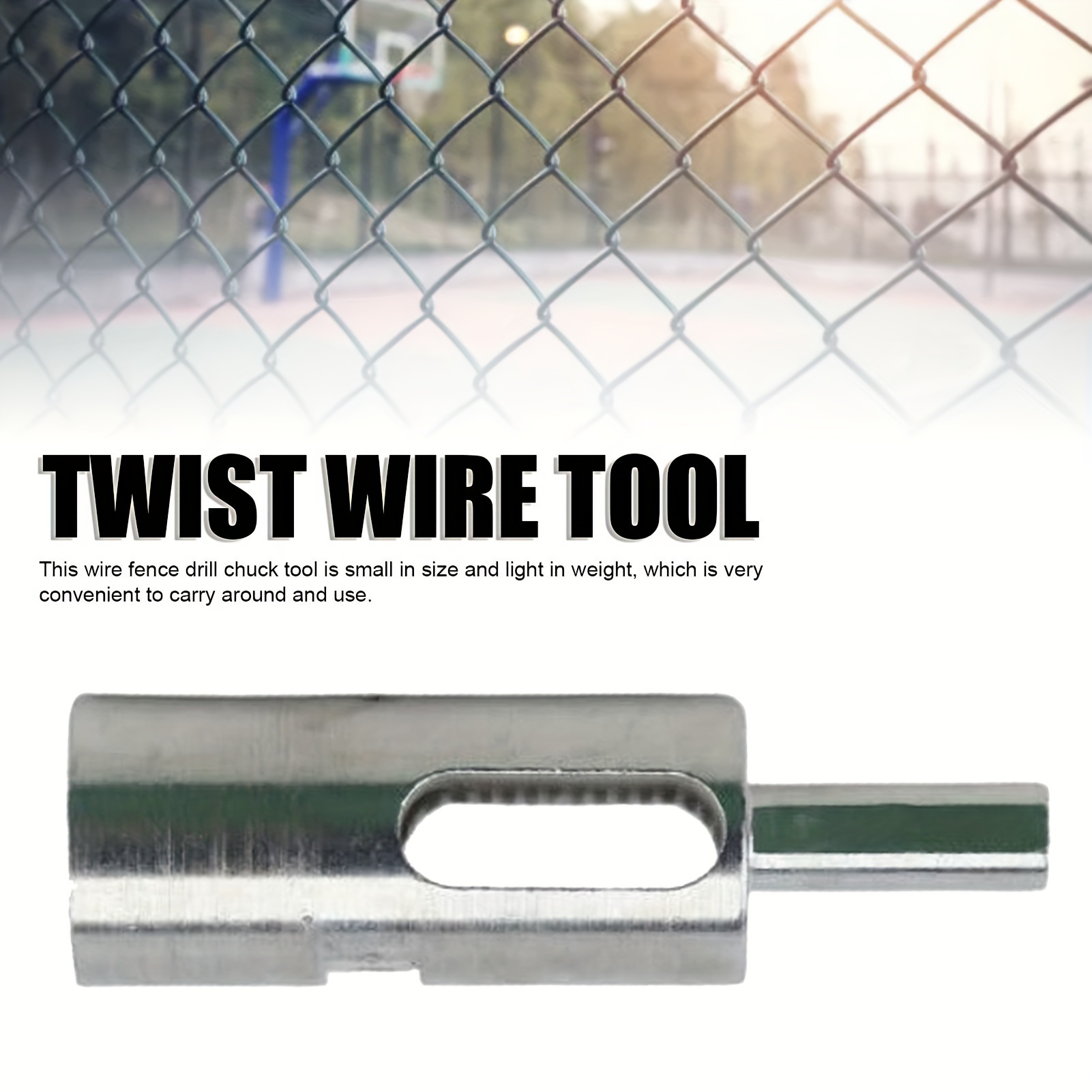 

1pc, Wire Twisting Tool, Steel, 9 Gauge Cable Wire Fence Drill Chuck Tool, Compact And Portable,