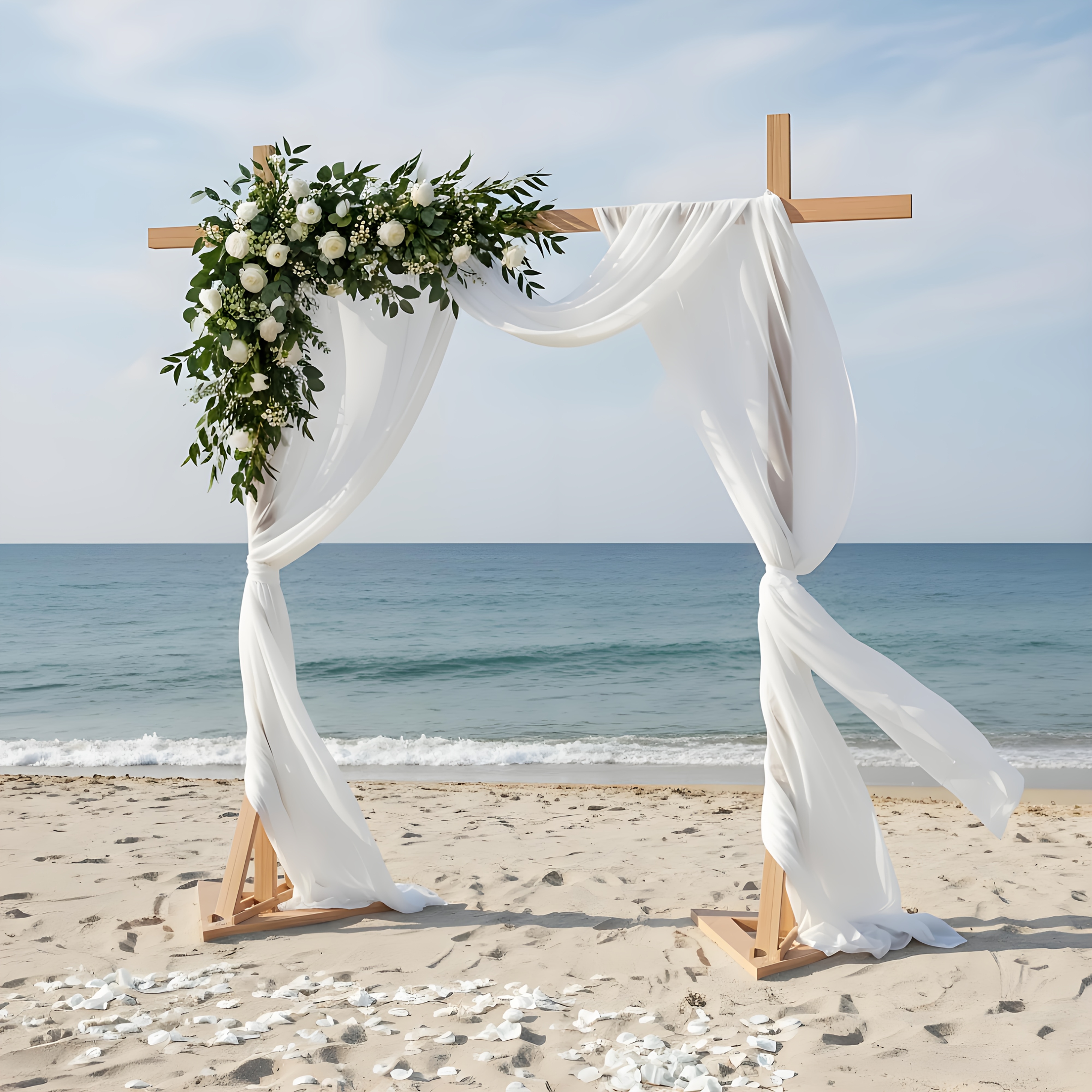 Temu De Casamento De Madeira Quadrado De X Com Suporte De Para CerimôNia, DecoraçãO De Casamento Para RecepçãO, DecoraçãO De Casamento, De Casamento,-image