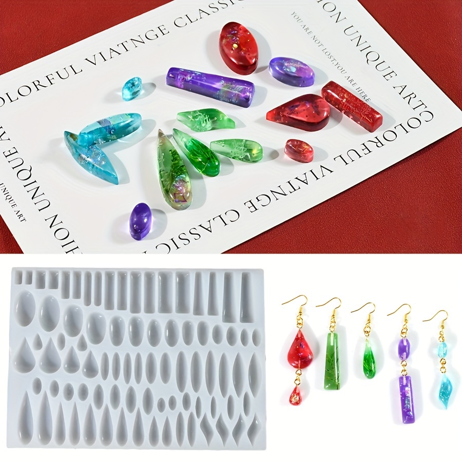 

Diy Kit For Epoxy Pendants - Drop & Rectangle , Jewelry Making Supplies For Necklaces And