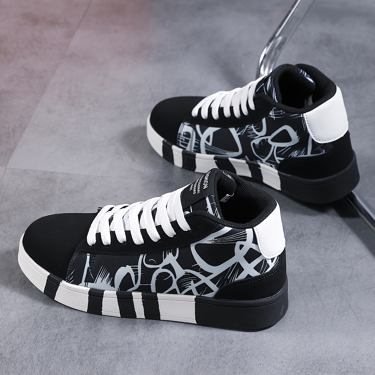 Women's High-Top Color-Block Slip-On Sneakers