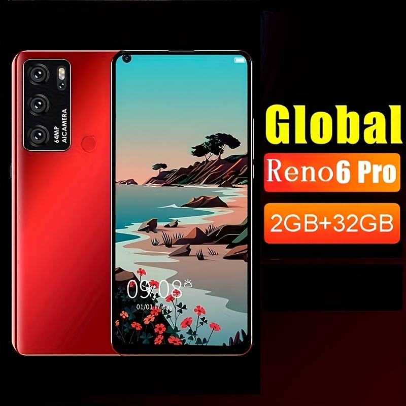 

Smartphone Reno6pro 2gb +32gb Rom 6.35-inch Large Screen 2950mah Large Battery Phone Dual Dual Standby Can Install A Memory Card To Expand To 128gb