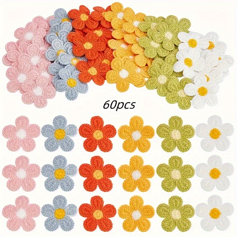 

60pcs Appliques - Embellishments For Diy Sewing, Knitting, , &