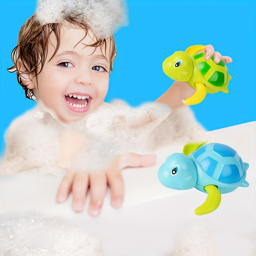 

Bath Swimming Turtle Toy Wind Up Chain Bathing Water Toy, Swimming Bathtub Pool Cute Swimming Turtle Toys Christmas Gift