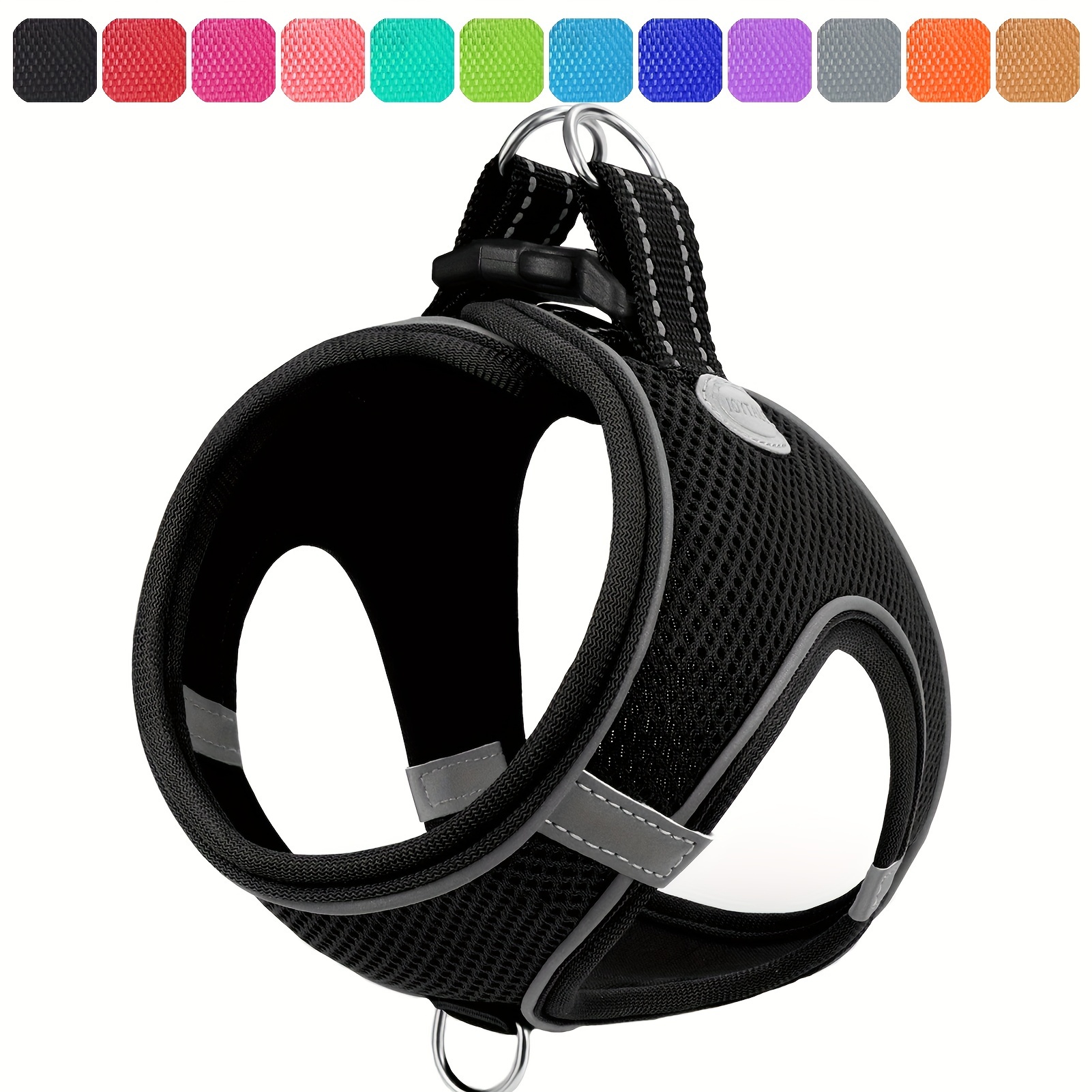 

Joytale Reflective Dog Harness - Breathable Mesh, Soft Padded Vest For Small To Medium , 12 Colors, Machine Washable