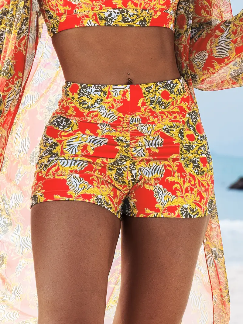 2025 new stylish bikini three piece set with cover up details 35