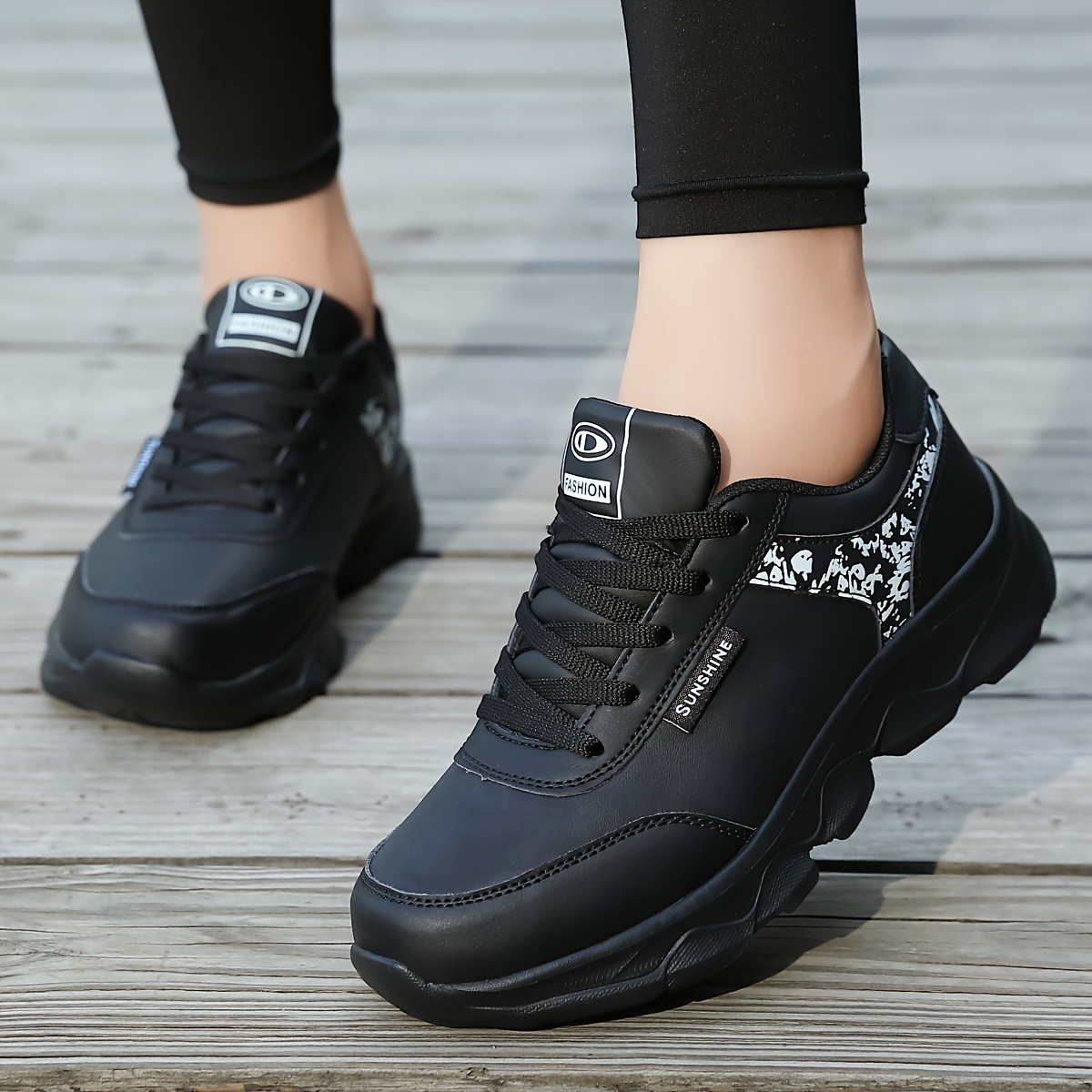 [Breathable Casual Sneakers] Breathable Lightweight Casual Women's Sneakers - Lace-up Travel Running Shoes - Low-top Single Shoes