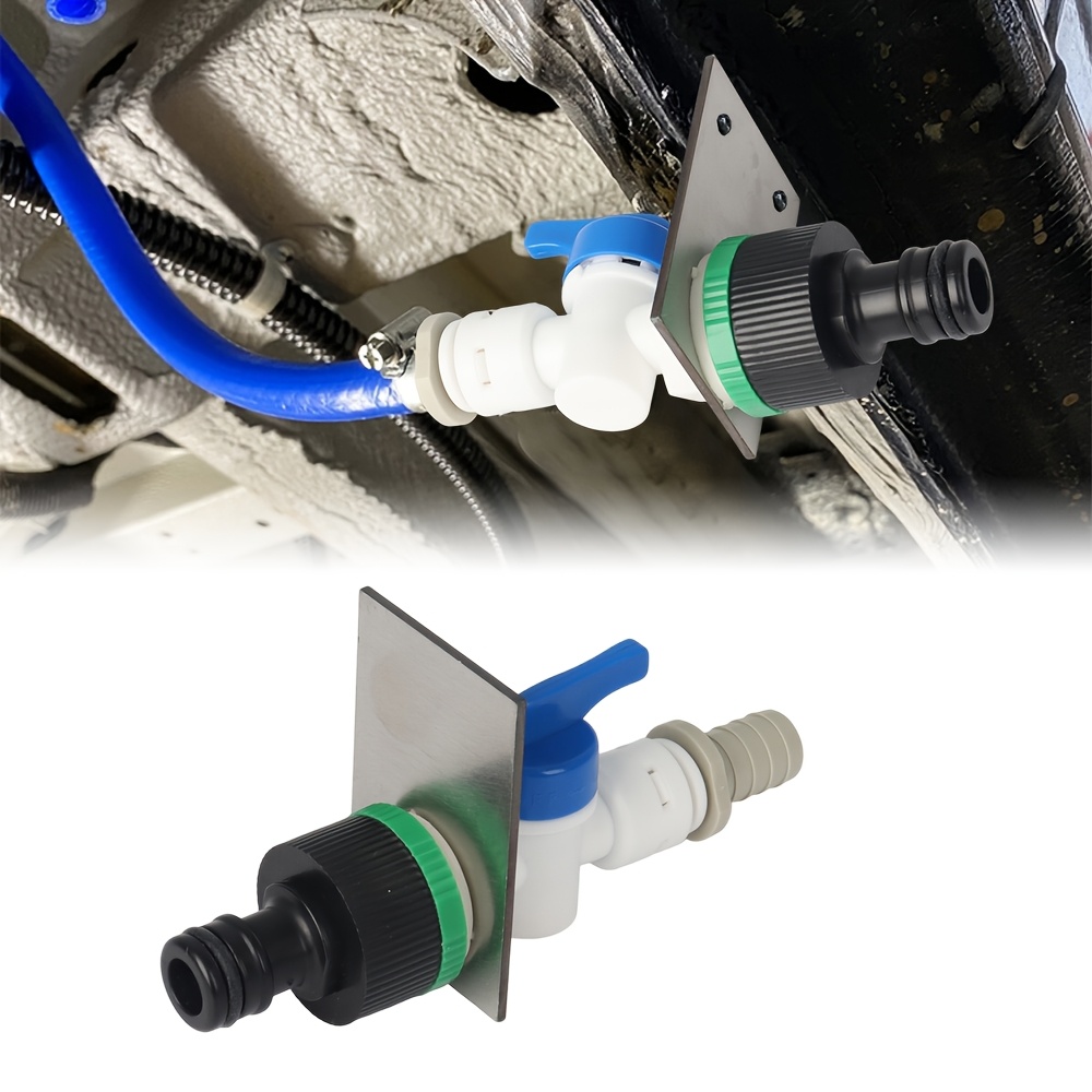 TEMU Système de remplissage de réservoir d'eau universel pour camping-car, , van de course, RV pour le remplissage et la vidange