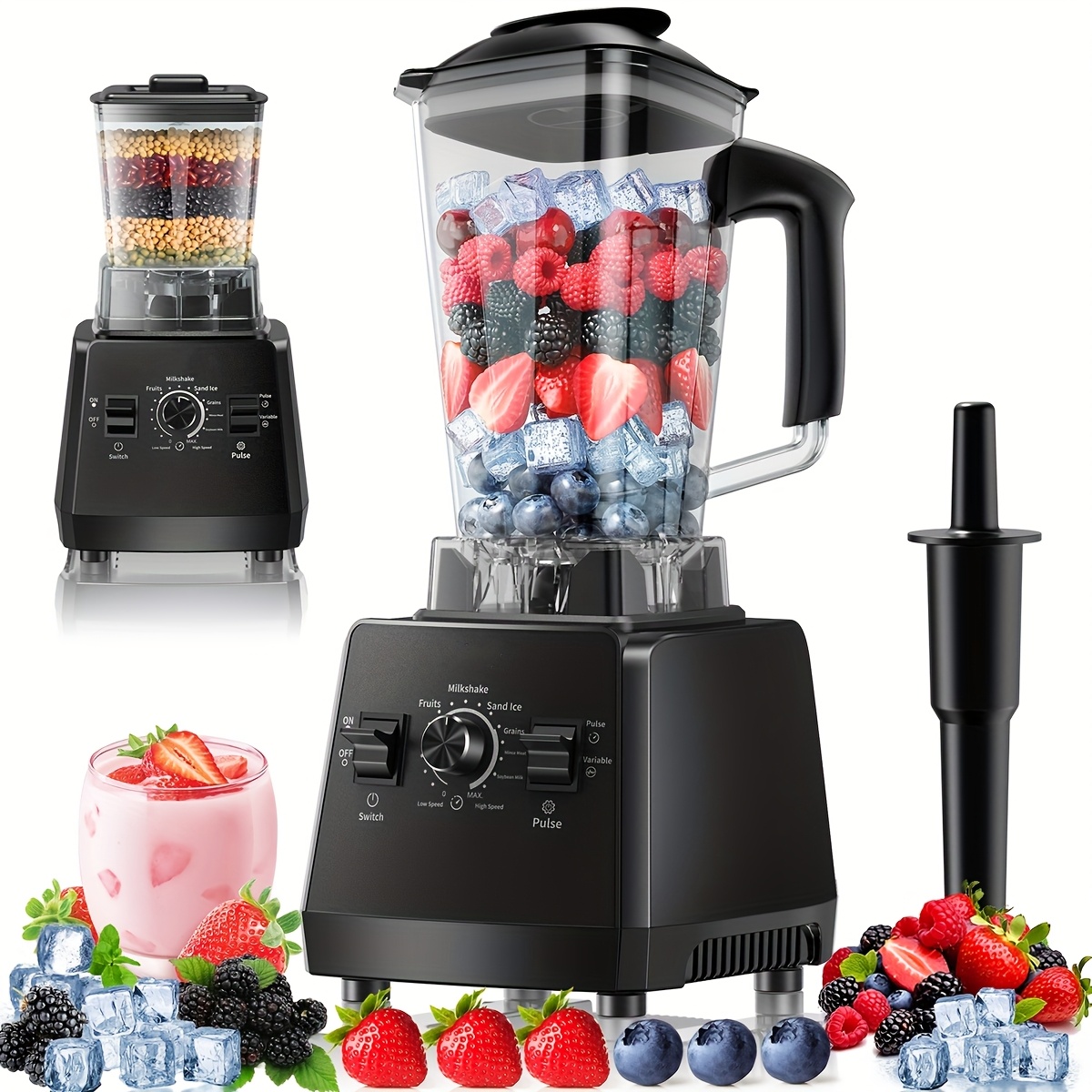 Professional Blender, Smoothies Blender with 2 Containers, 68oz... product image 2