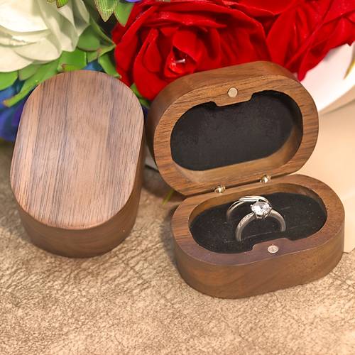 large oval proposal ring box vintage couples ring box engraved jewelry storage and gift box for women jewelry boxes