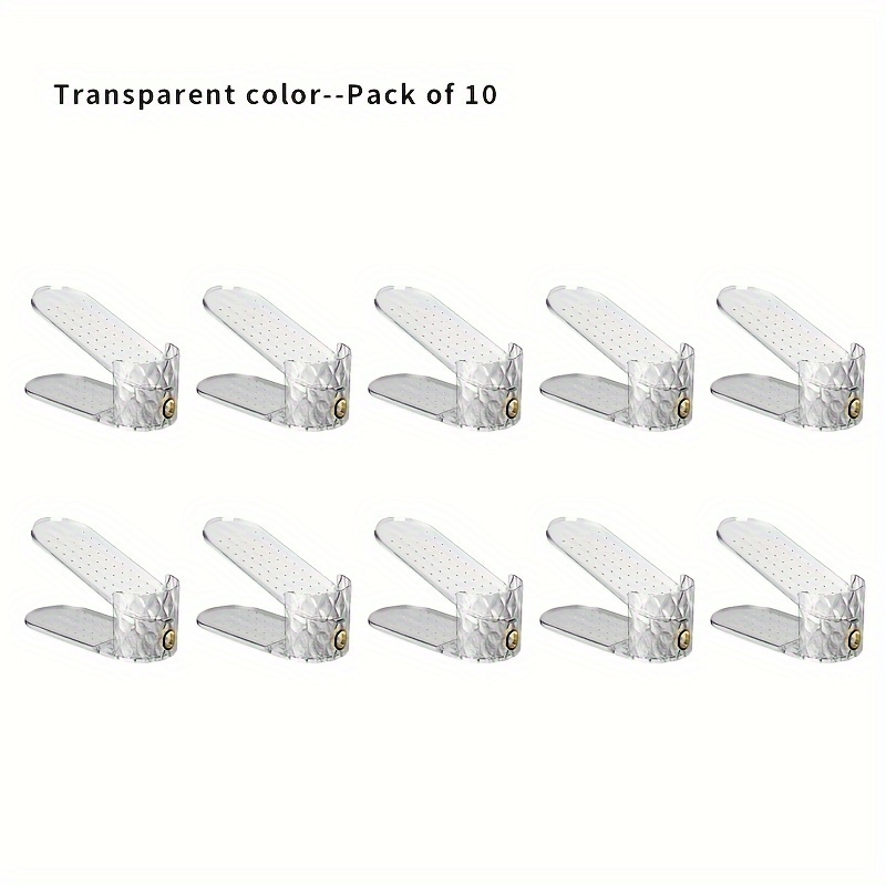 Image of Household Shoe Rack Storage Space Adjustable Shoe Support Shoe Cabinet Partition Arrangement Shoe Storage Rack