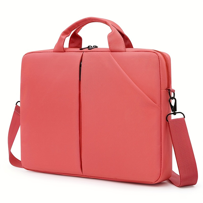 

Sleek & Lightweight Laptop Sleeve - Waterproof, Shock-absorbing With Padded Interior, Tsa- Linen Handbag For Daily