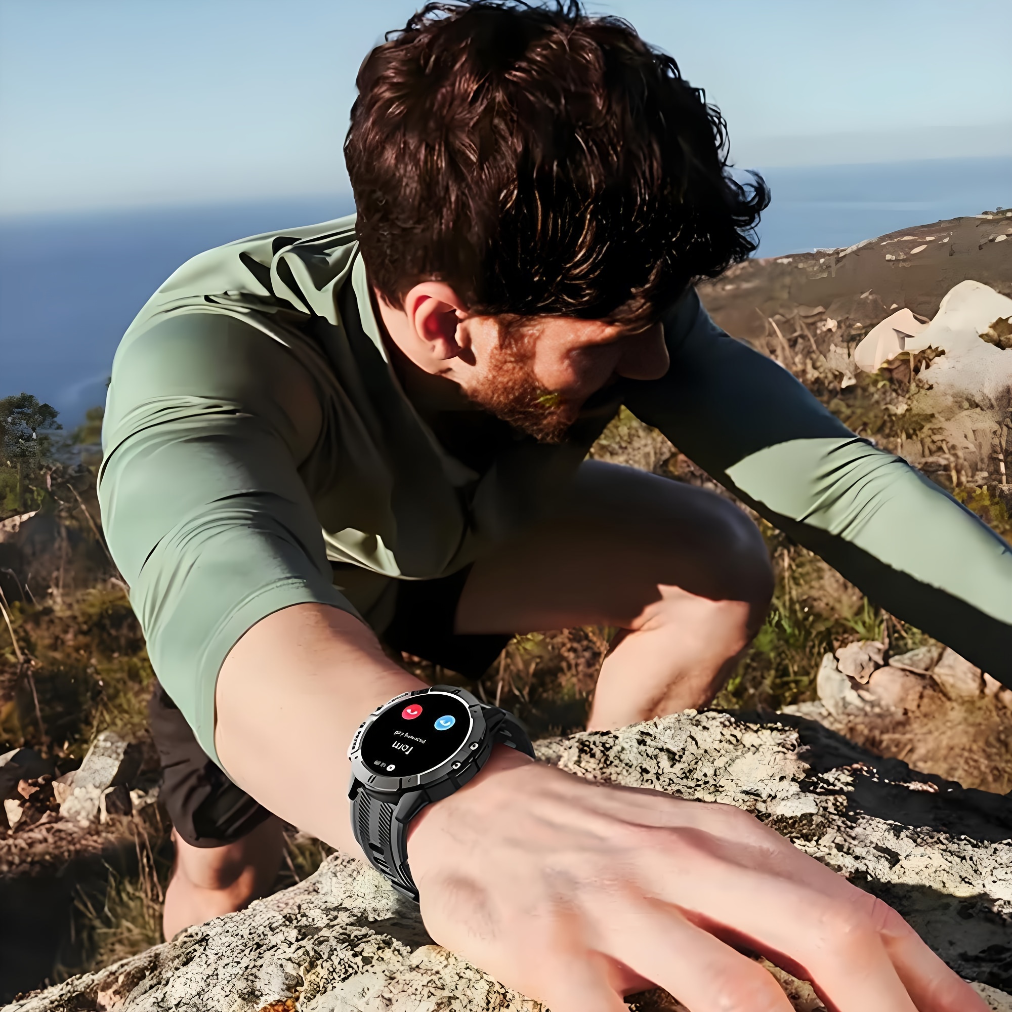 Smart Watch for Men with Call Function and Pedometer