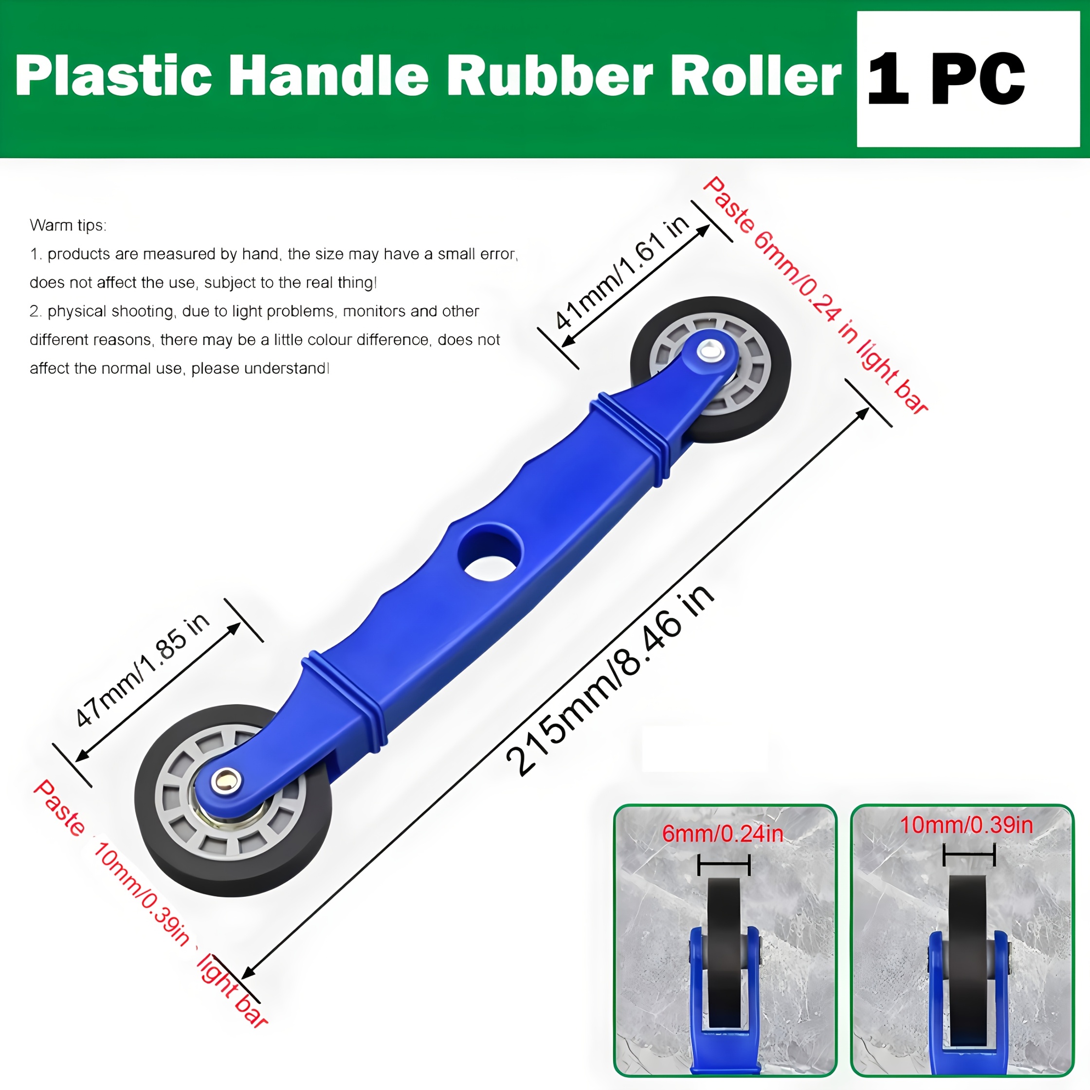 Led Strip Channel Roller Tool - 2 U- And Flat Wheels With Wood/ Plastic Handles | Quickly Install 5mm/ 8mm/ 10mm Led Strips | Perfect For Easter, Fantasy And Decorative Lighting