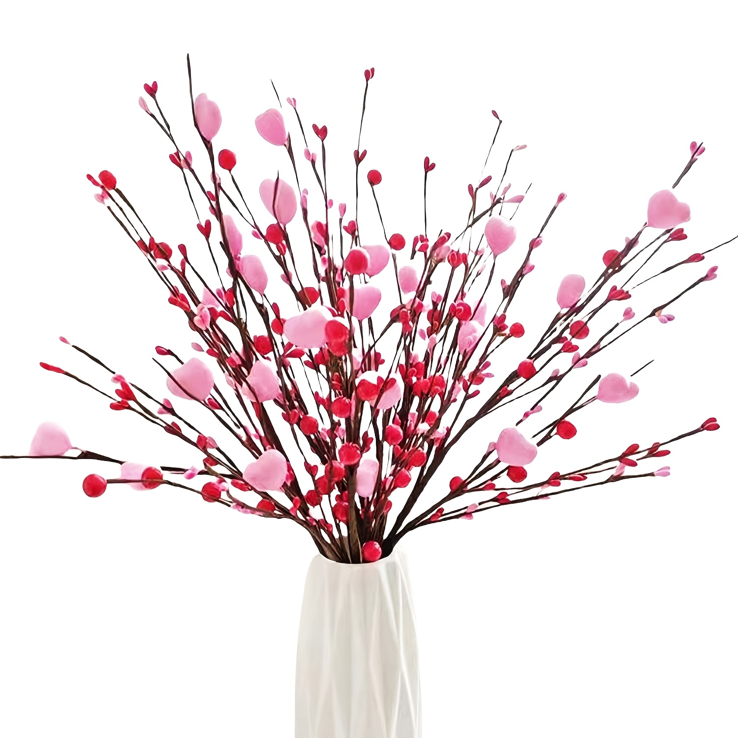 

3pcs Artificial Branch, 17.7 Inch Valentine's Day Berrys For Vase Decorations, Birthday Party Wedding Decor Photography Background Props