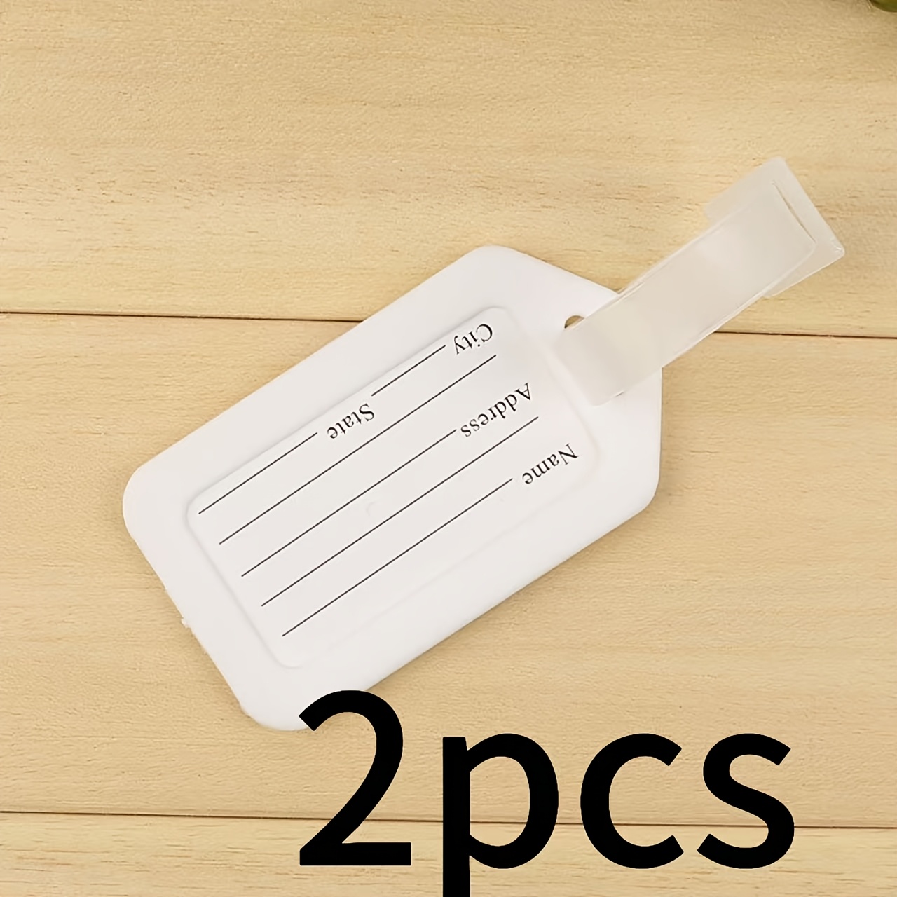 2pcs Plastic PP Luggage Tag for Travel Bag Identification