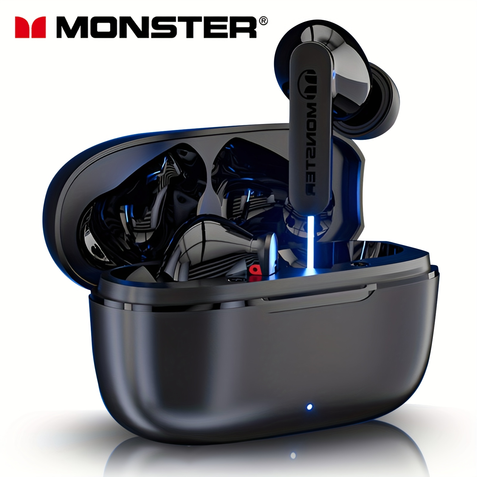 

Monster Wireless Earbuds, Cvc 8.0 Noise Cancelling Earbuds, Clear Calls, Wireless Headphones With And Microphone, 60 Hours Ultra-long , Wireless Gaming Earbuds, Comfortable And No Ear Hurt