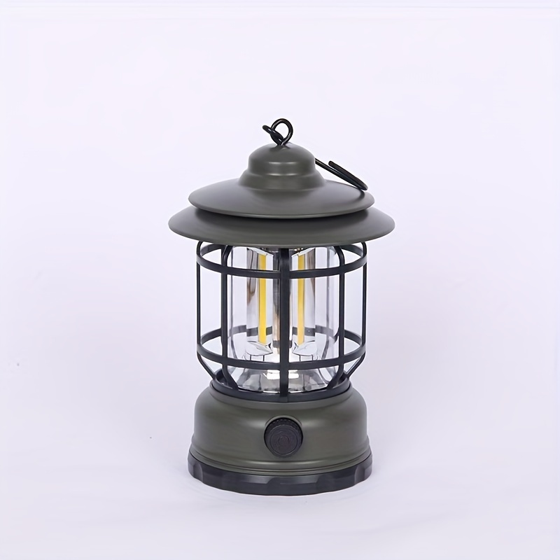 TEMU Camping Light Retro Horse Light Outdoor Camping Tent Light Camping Kerosene Light Charging Hand Light Atmosphere Light Emergency Light